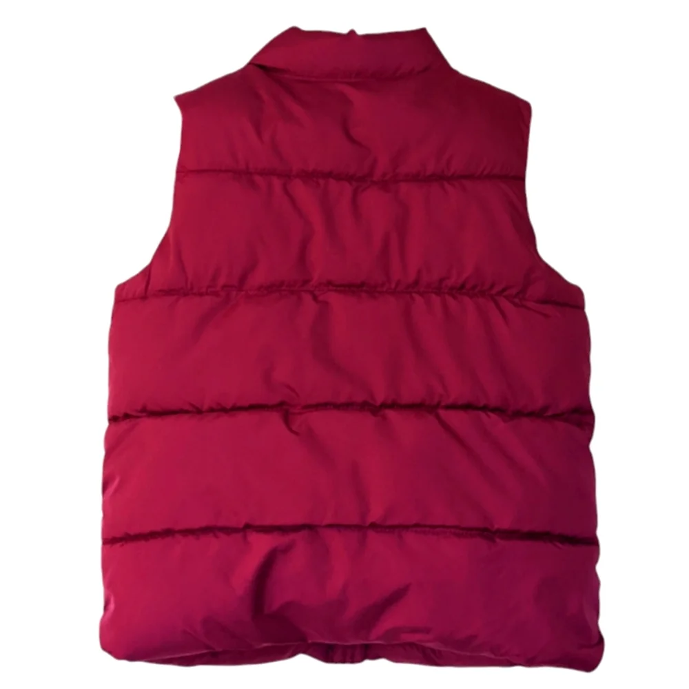 Old Navy girls pink puffer vest size 4t zipper closure with pockets